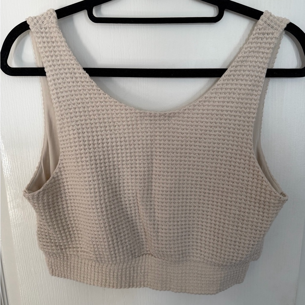 Cream Textured Matching Set - Picture 2 of 4